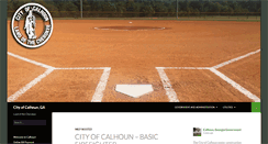 Desktop Screenshot of cityofcalhoun-ga.com