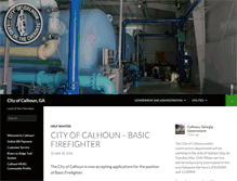 Tablet Screenshot of cityofcalhoun-ga.com